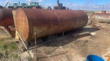 Fuel storage tank on skids