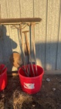 Lot misc long handle tools