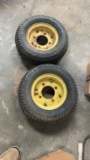 2 lawnmower tires