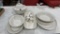 Lot of serving dishes & seasoning shakers