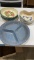 Serving tray, pie plates & bowl
