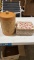 Vintage ice bucket & sewing basket