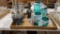 2 boxes of glass canisters,vases & spice holders