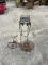 2 decorative plant stands