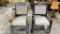Set of 6 outdoor patio chairs