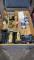 Box of watches,knives,multi tool & hearing aid