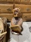 Wood carved “Welcome” bear