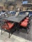 10 pc patio set w/cushions