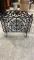 Wrought iron fireplace screen