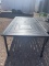 Metal patio table