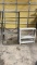 2 metal shelves