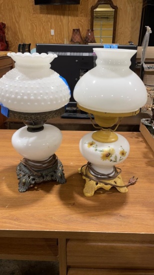 2 antique lamps