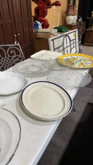 Misc glass serving trays