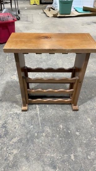 Wooden wine rack