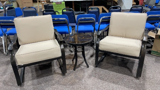 Patio set-2 rockers & table
