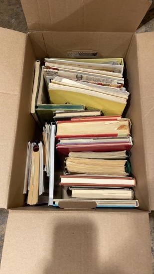 Box of misc cookbooks