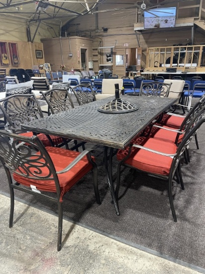 10 pc patio set w/cushions