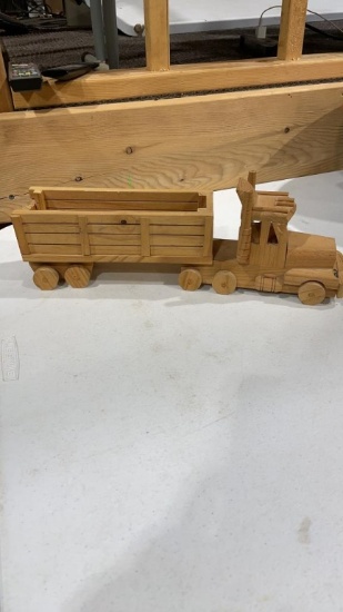 Wooden semi truck