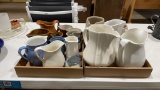 2 boxes of misc pitchers