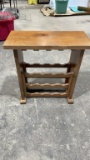 Wooden wine rack
