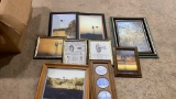 Box of windmill pictures & other prints