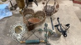 Lot of misc baskets & wall decor