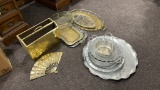 Lot of brass & aluminum housewares