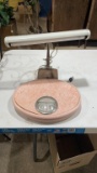 Vintage desk lamp & scales