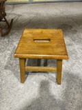 Wooden step stool