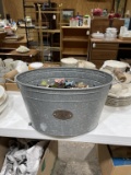 Galvanized bucket & decorative star