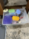 Tub of plasticware