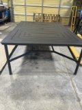 Metal patio table