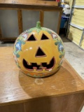 Large ceramic decorative jack-o-lantern