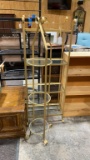 2 curio shelves w/glass