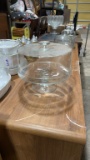 Glass cake stand w/dome