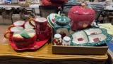 Lot of apple ceramics