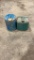Lot of 2 plastic jugs