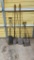 Lot of 4 shovels & spades