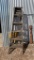 Lot of 2 wooden ladders
