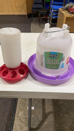 Chicken feeder & waterer