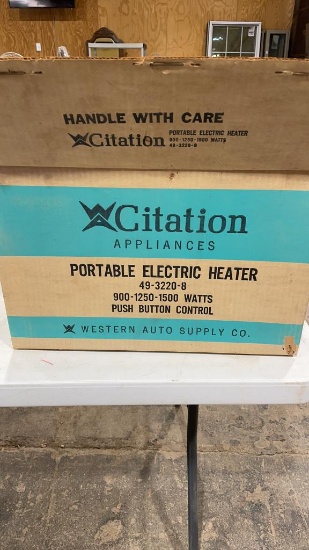 New portable electric heater