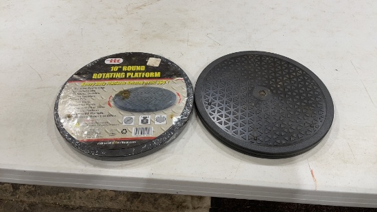 Lot of 2—10” round rotating platforms