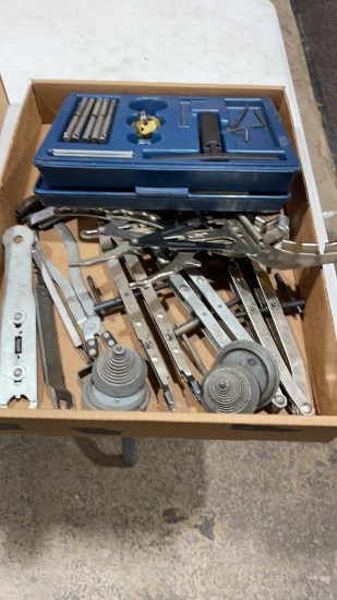 Box of small engine tools
