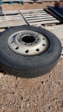 11R24.5 truck tire & rim