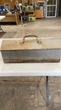 Silver metal toolbox w/contents