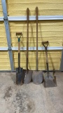 Lot of 4 shovels & spades