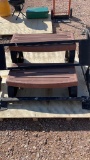 Hot tub lid opener & steps