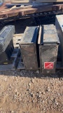 Pair of tool boxes and bases