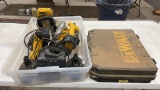 Lot of DEWALT 18V tools & case