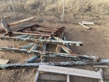 Lot of metal frames and head gate